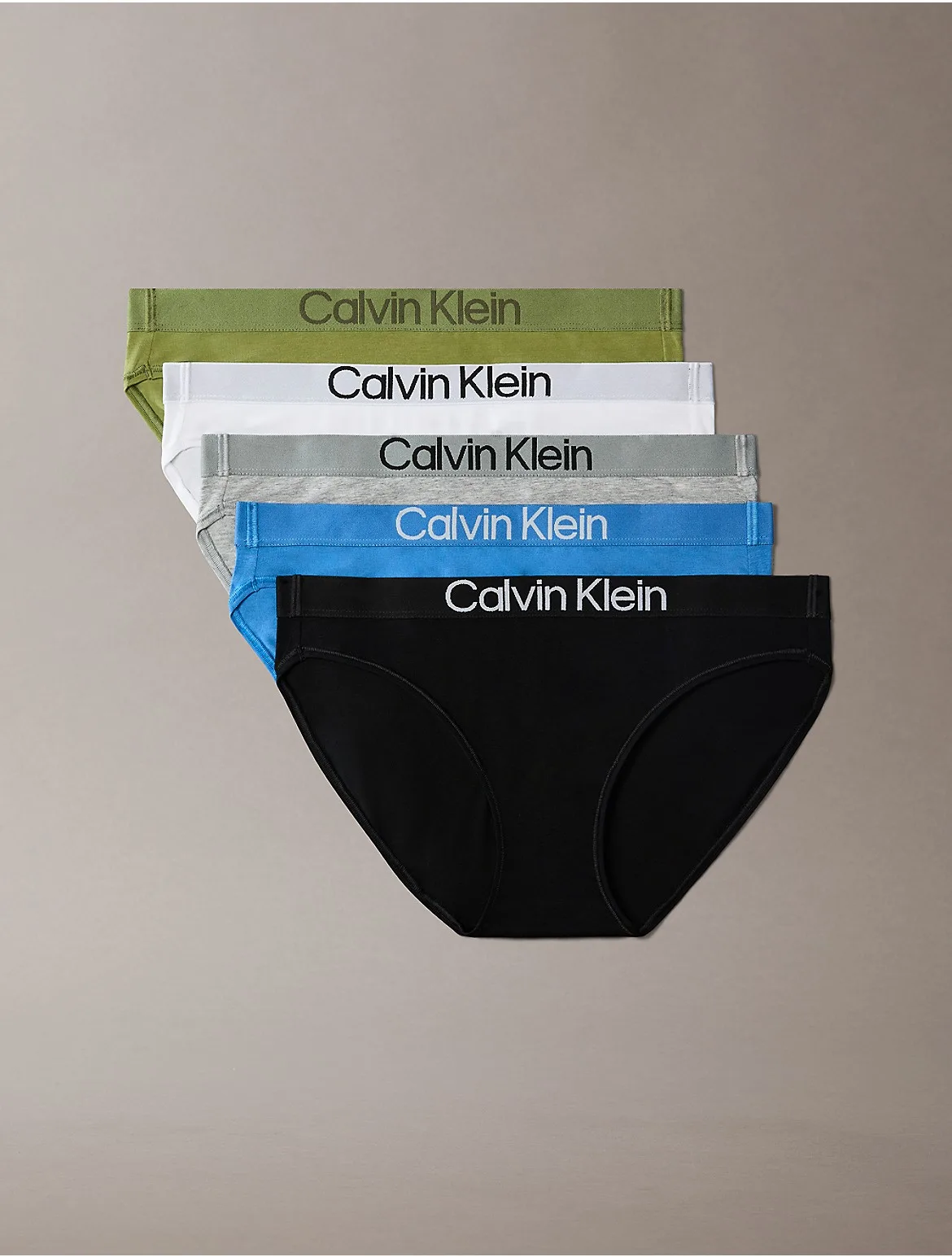 Maximum Cotton 5-Pack Bikini by Calvin Klein