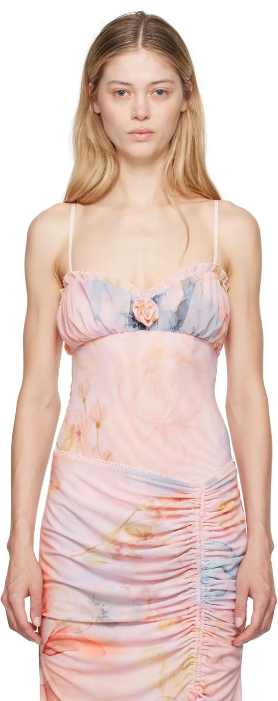 Pink Adelpha Bodysuit by GUIZIO