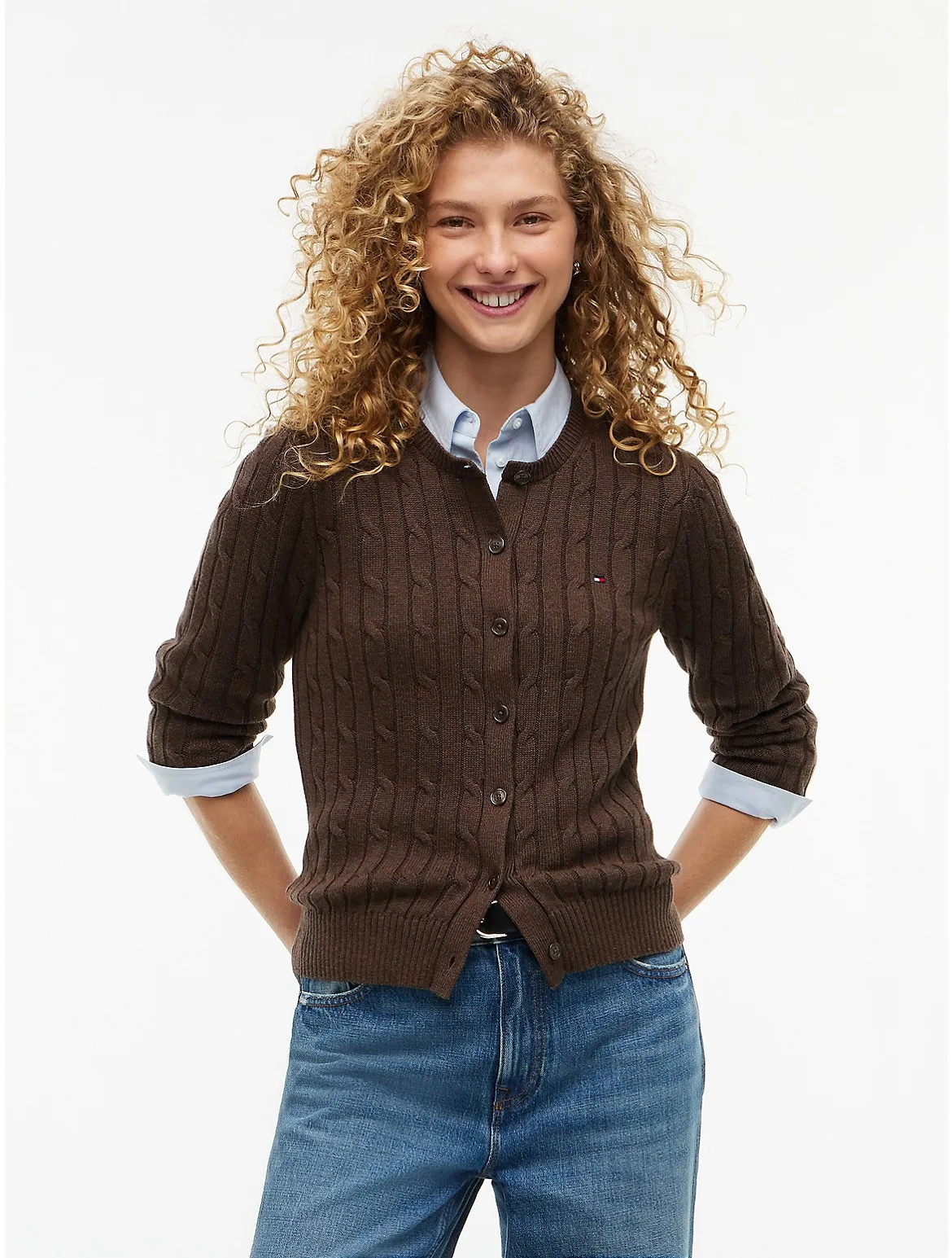 Cable Knit Cardigan by Tommy Hilfiger