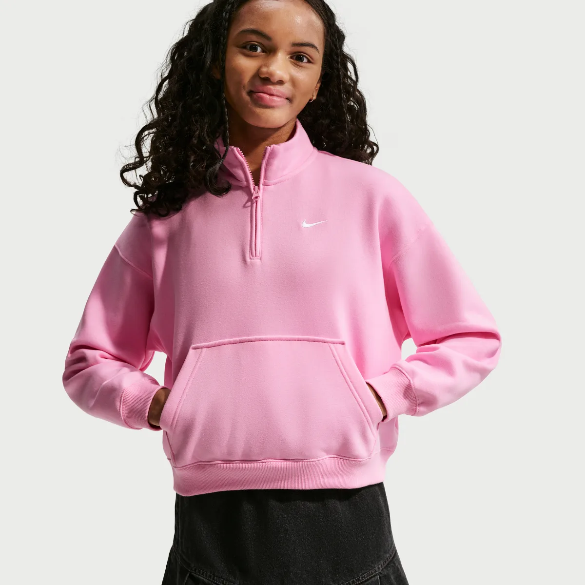 Sportswear Studio Fleece Oversized 1/4-Zip Top by Nike