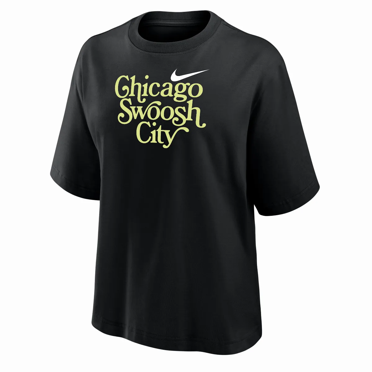 Swoosh Cities Chicago Short-Sleeve Boxy T-Shirt
