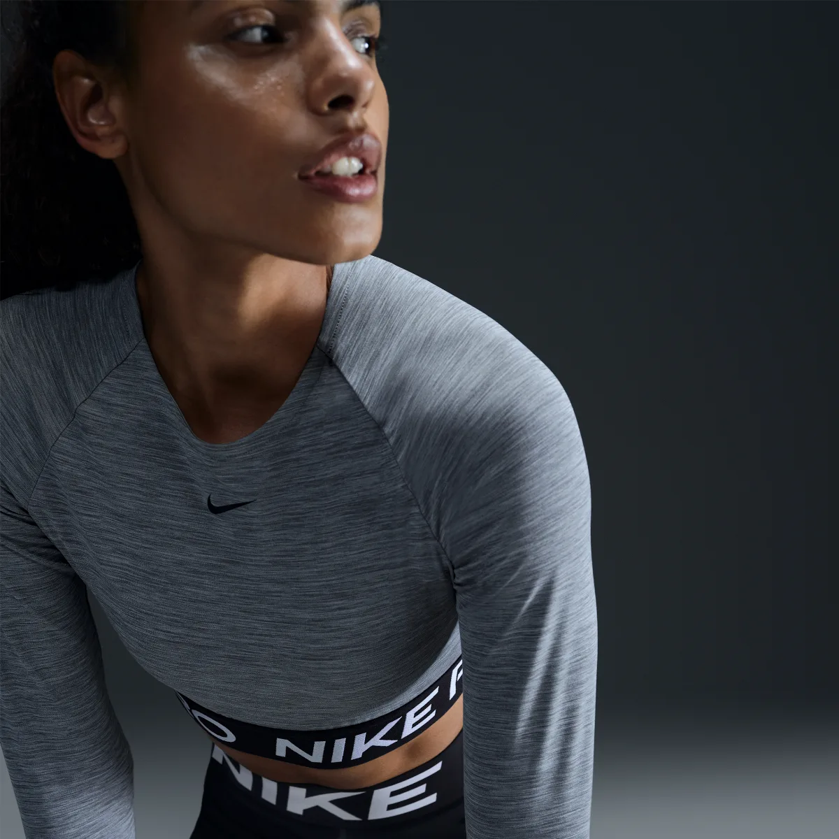 Pro Dri-FIT Cropped Long-Sleeve Top by Nike