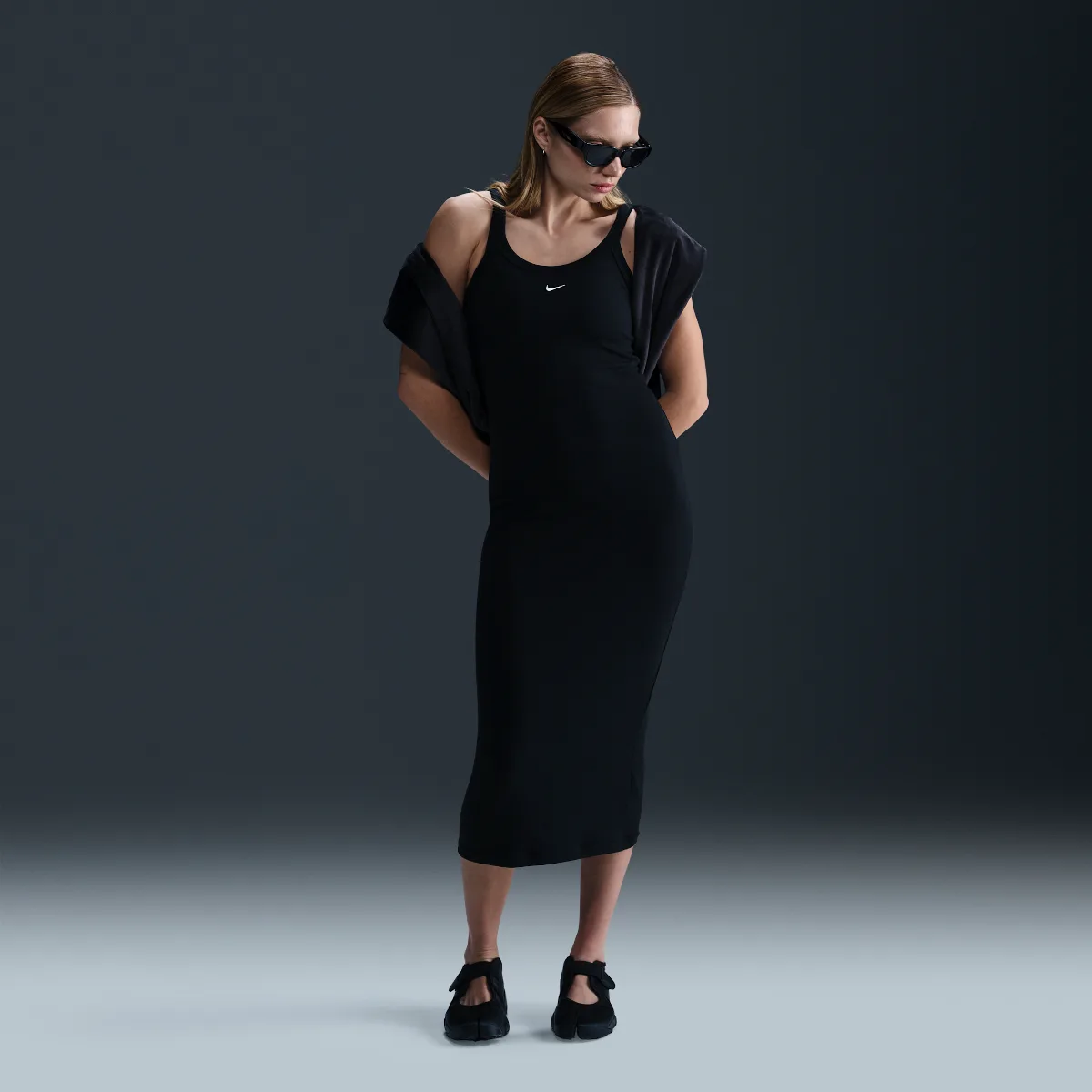 Nike Sportswear Chill Knit Tight Mini-Rib Tank Top Dress by Nike