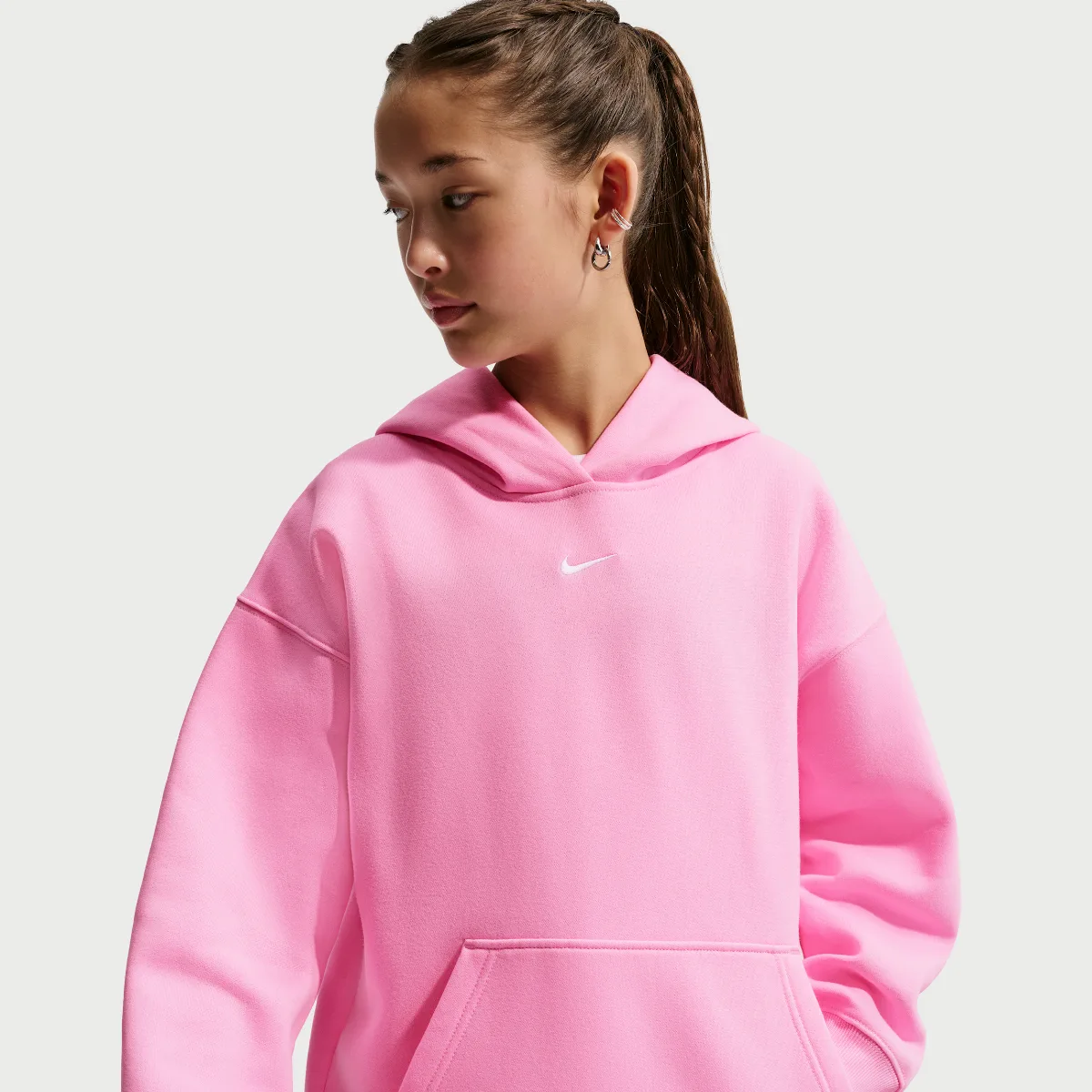 Nike Sportswear Studio Fleece Oversized Pullover Hoodie by Nike