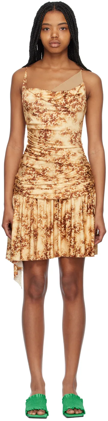 Tan Lindsey Minidress