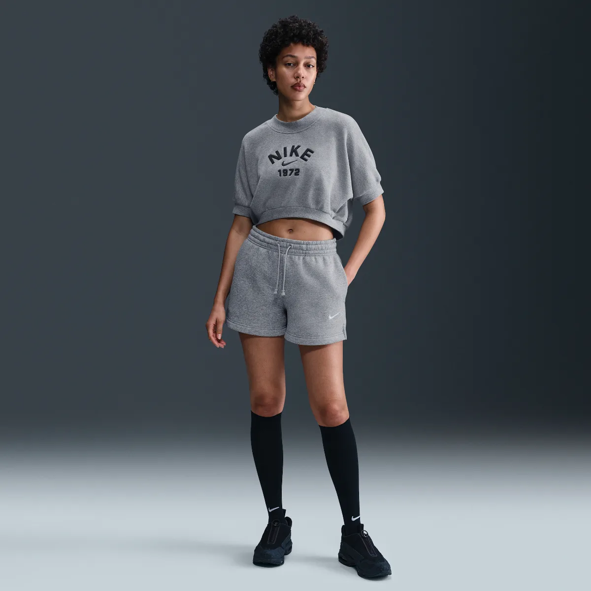 Nike Sportswear Phoenix Fleece Mid-Rise 4" Shorts by Nike