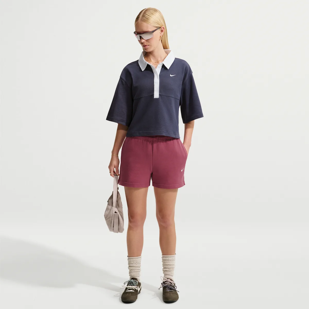 Studio Fleece Lightweight French Terry Mid-Rise Shorts