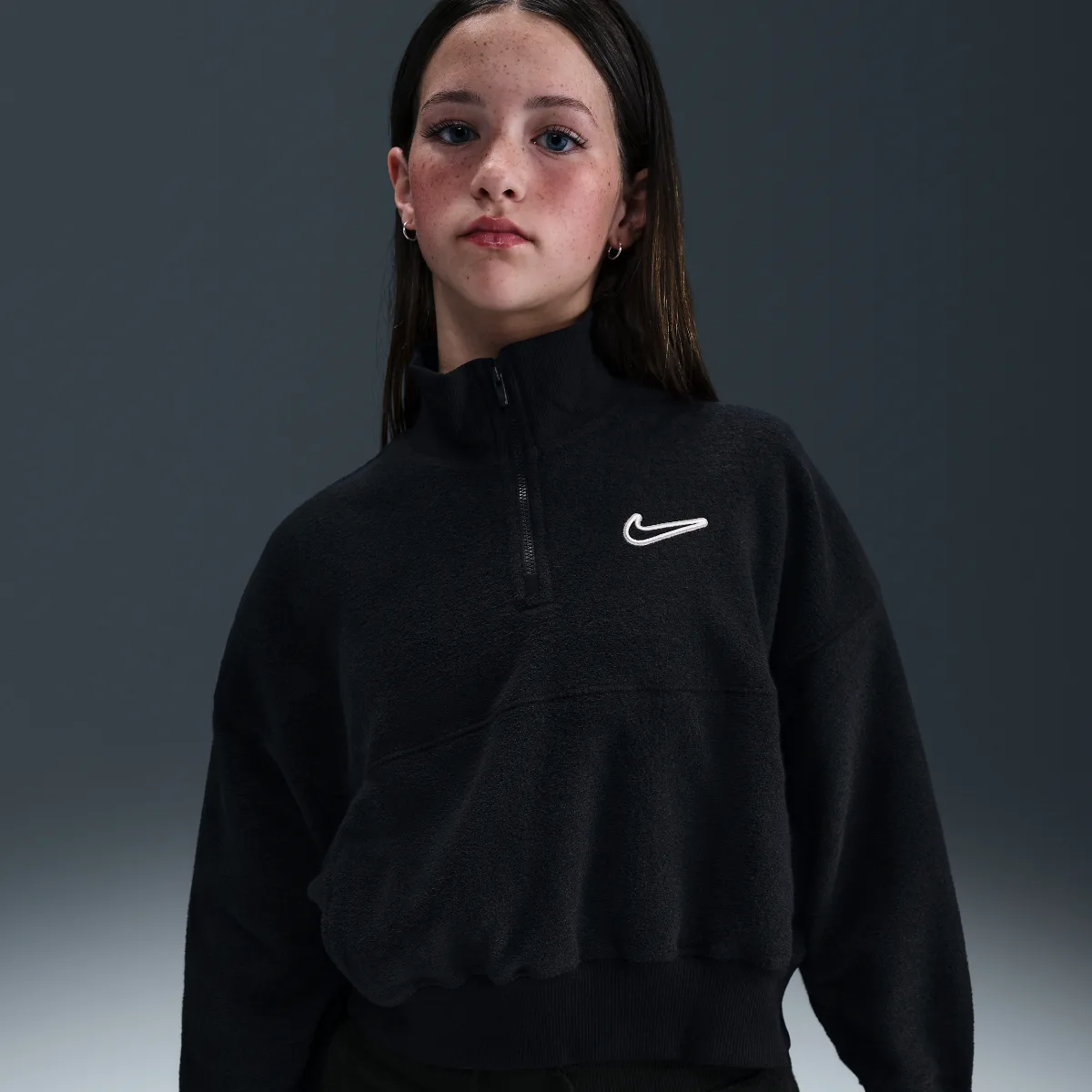 Sportswear Long-Sleeve Fleece Top by Nike