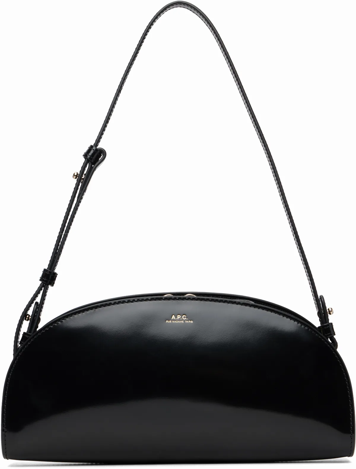 Black Demi-Lune Shoulder Bag