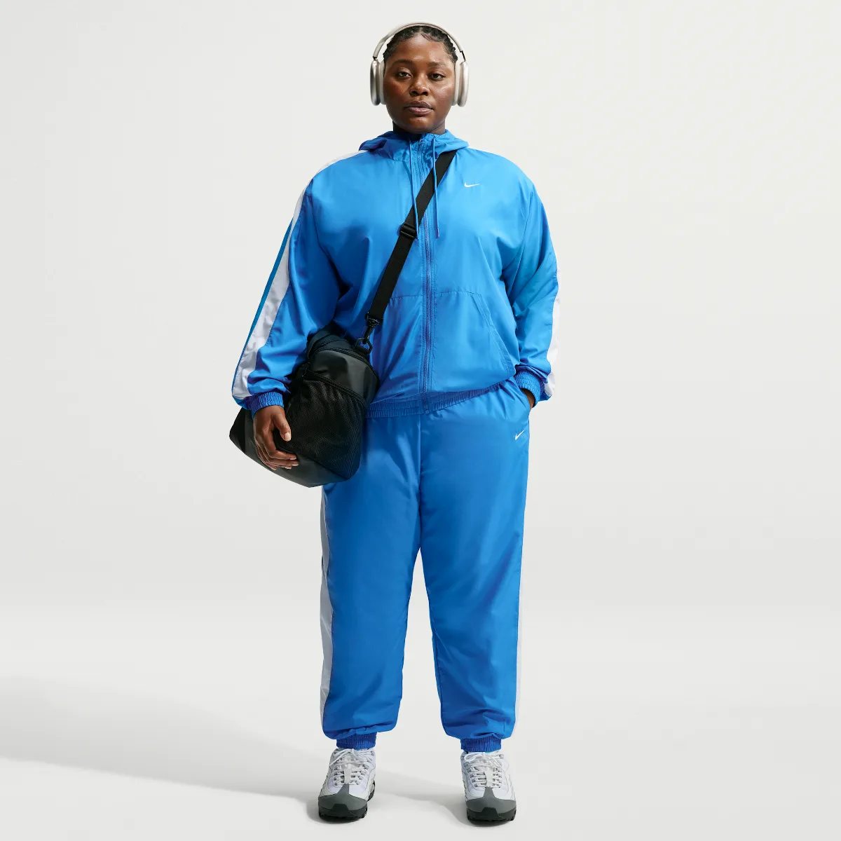 Nike Sportswear Classic Wovens UV Protection Mid-Rise Loose Jogger Pants by Nike