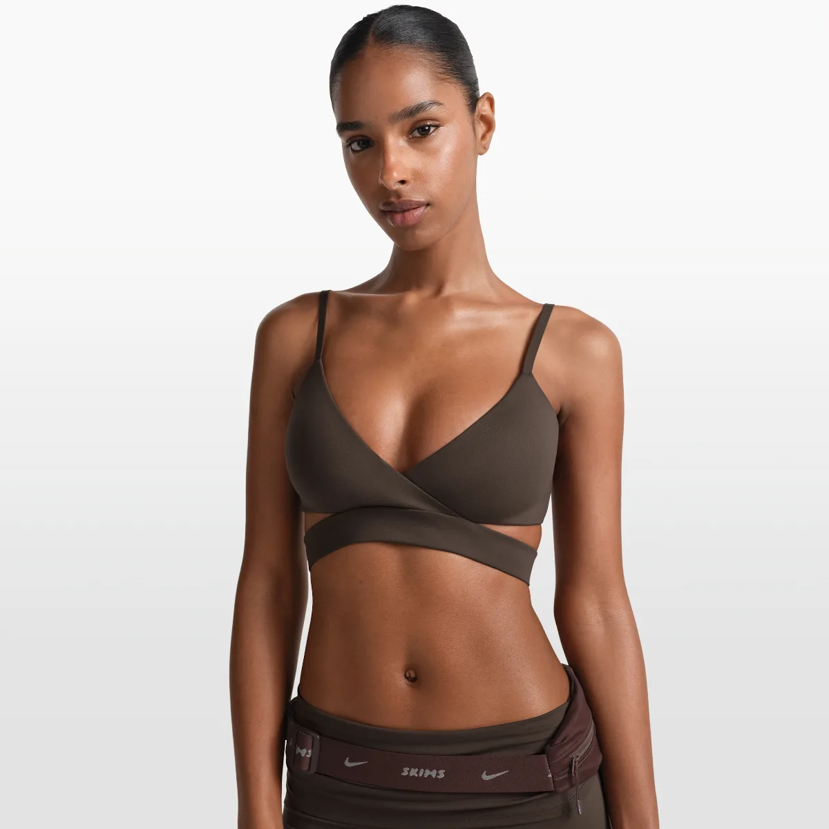SKIMS Matte Wrap Bra by Nike