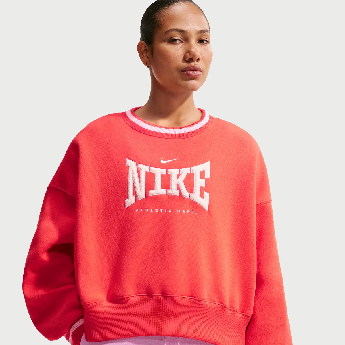 Nike Sportswear Phoenix Fleece Oversized Crew-Neck Sweatshirt by Nike