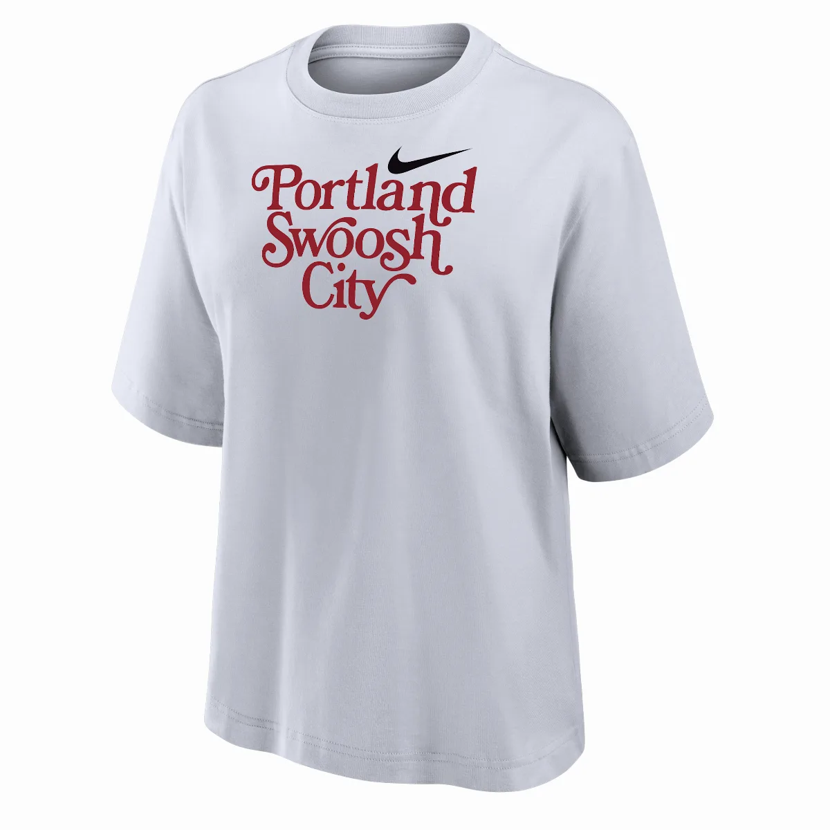 Swoosh Cities Portland Short-Sleeve Boxy T-Shirt by Nike