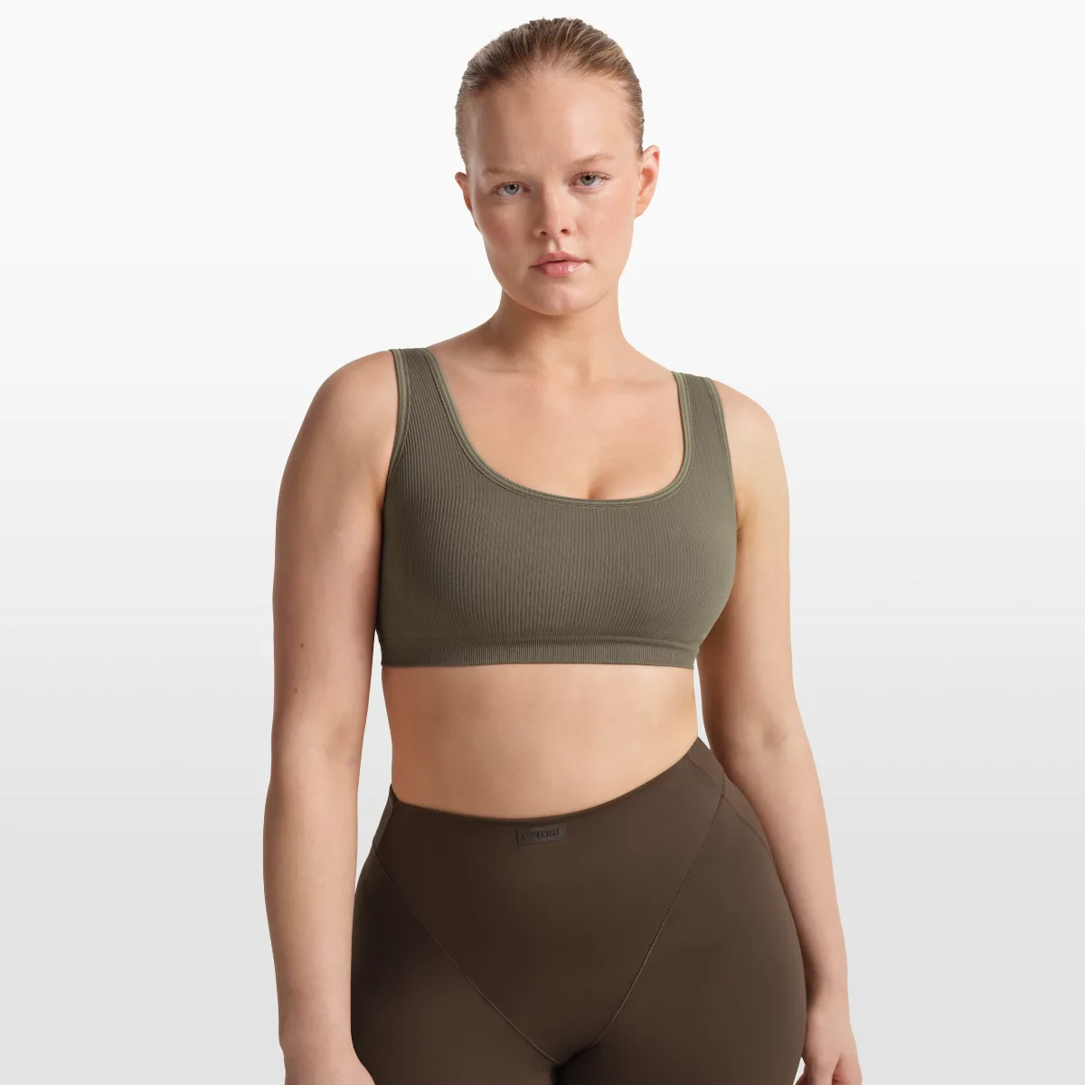 SKIMS Ribbed Seamless Scoop Bra by Nike