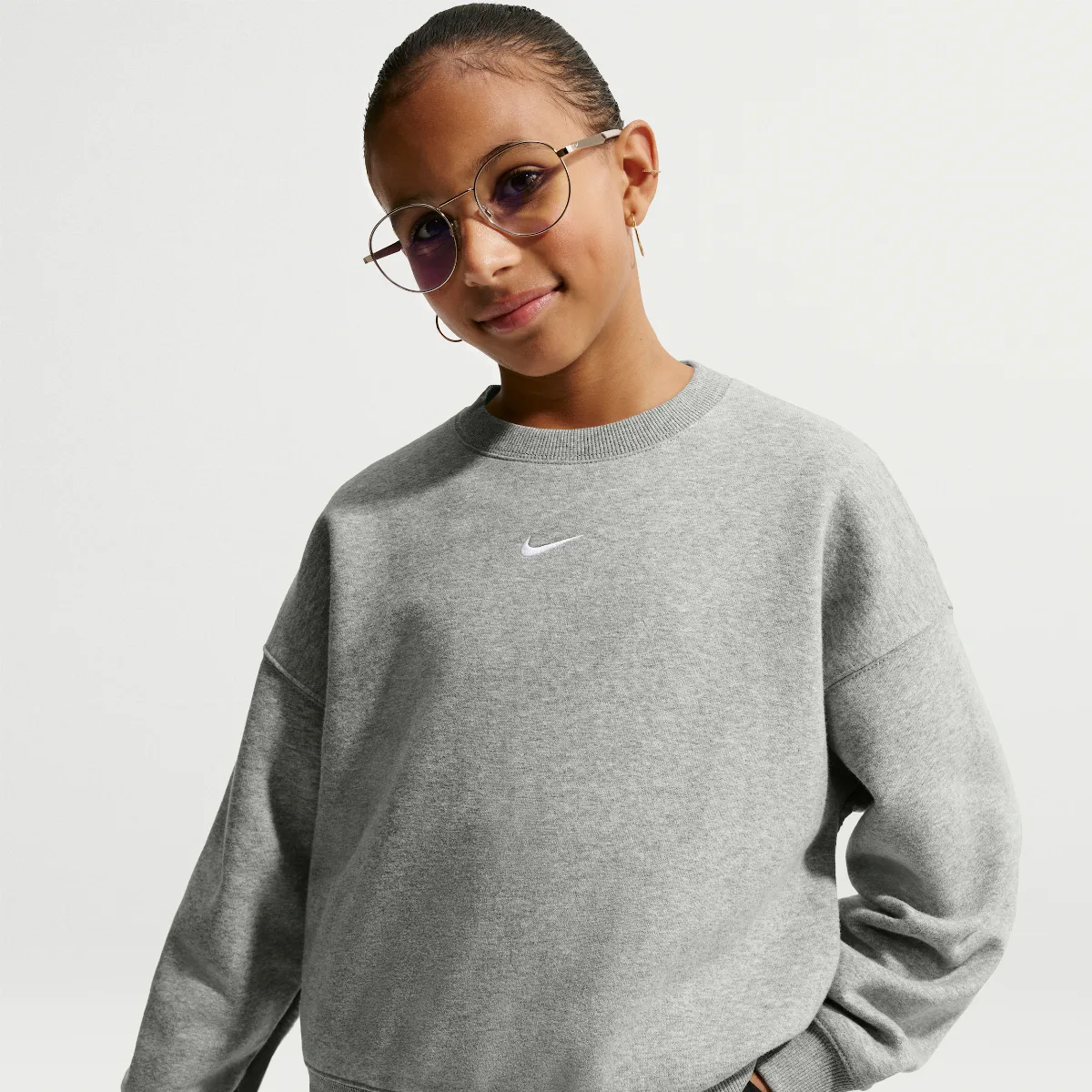 Sportswear Studio Boxy Fleece Crew-Neck by Nike