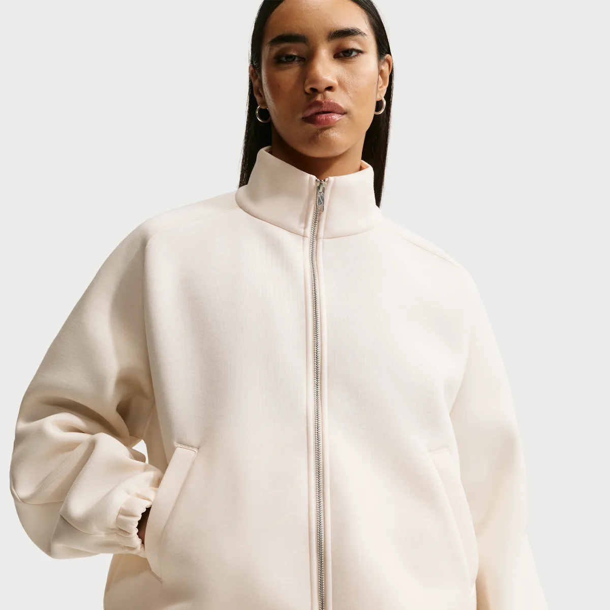 Pregame Fleece Oversized Track Jacket by Nike