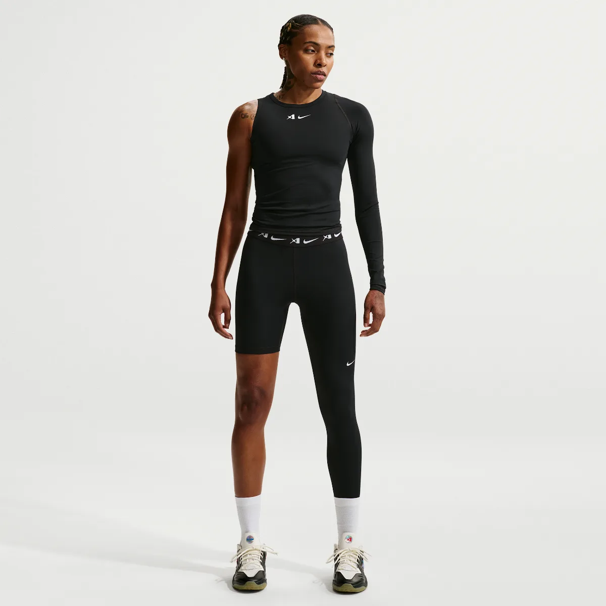 A'ja Wilson A'symmetric Reversible Single-Leg Basketball Leggings by Nike