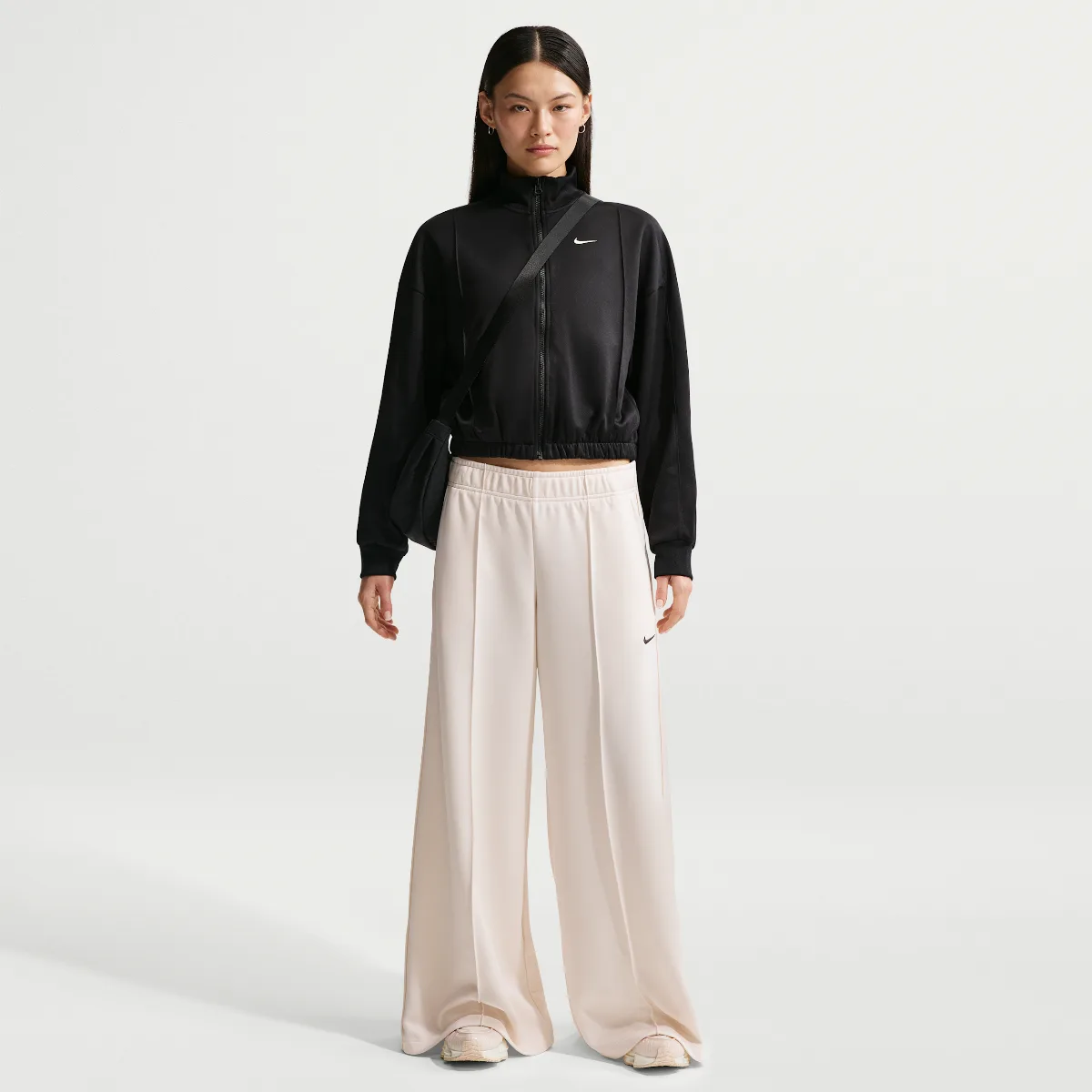 Nike Sportswear Mid-Rise Wide-Leg Track Pants