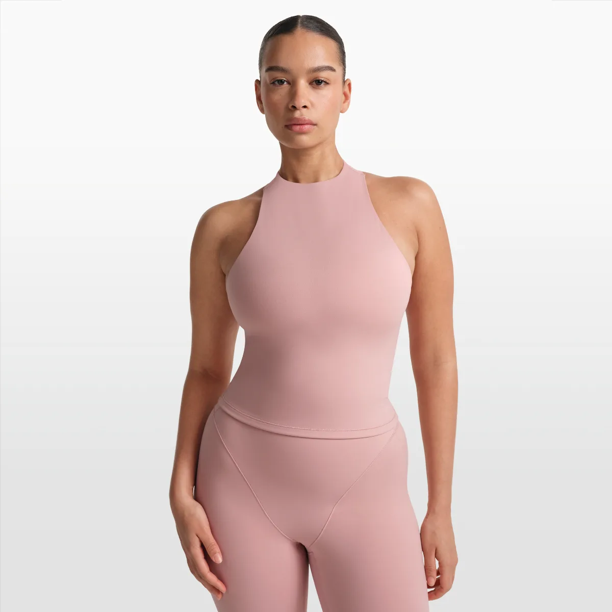 SKIMS Matte Mock-Neck Racerback Tank Top by Nike
