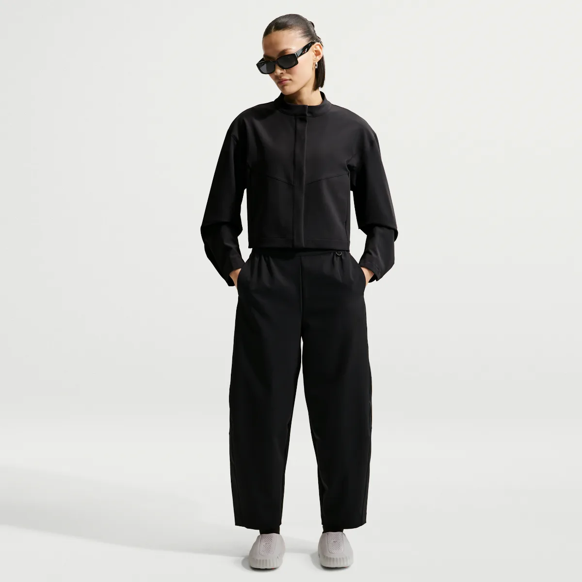 24.7 PerfectStretch Dri-FIT High-Waisted Loose Barrel-Leg Pants by Nike