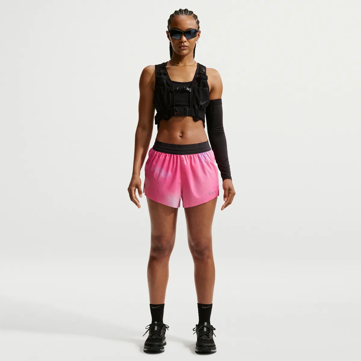 Swift Dri-FIT Mid-Rise 2.5" Brief-Lined Running Shorts by Nike