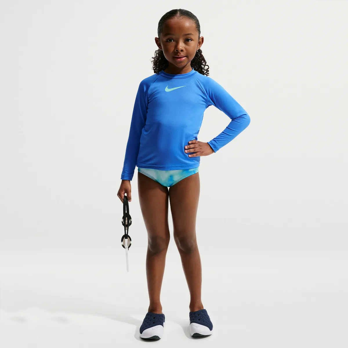 Swim Long Sleeve Hydroguard + Midkini Set by Nike