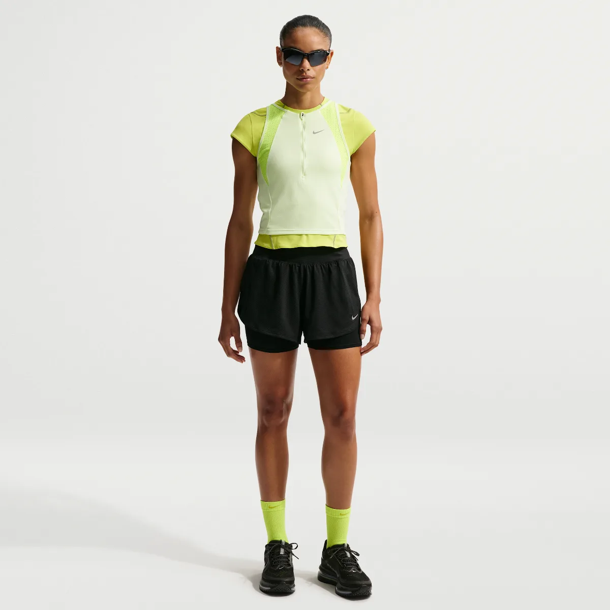 Flow Dri-FIT 2-In-1 Mesh Running Shorts by Nike