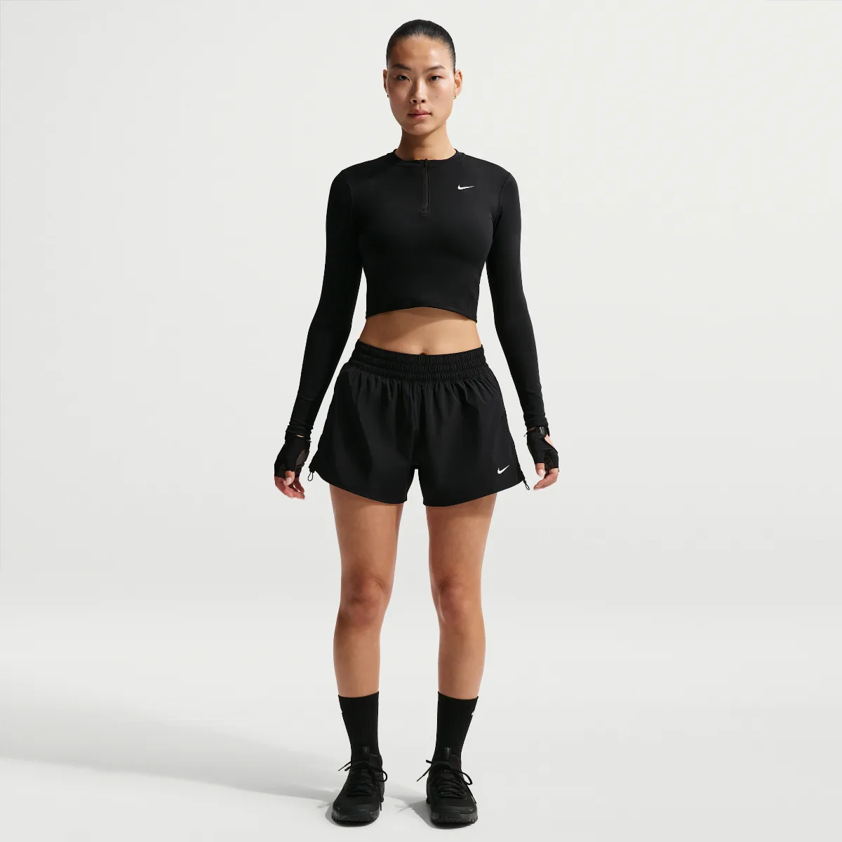 One Dri-FIT Brief-Lined High-Waisted 5" Shorts by Nike