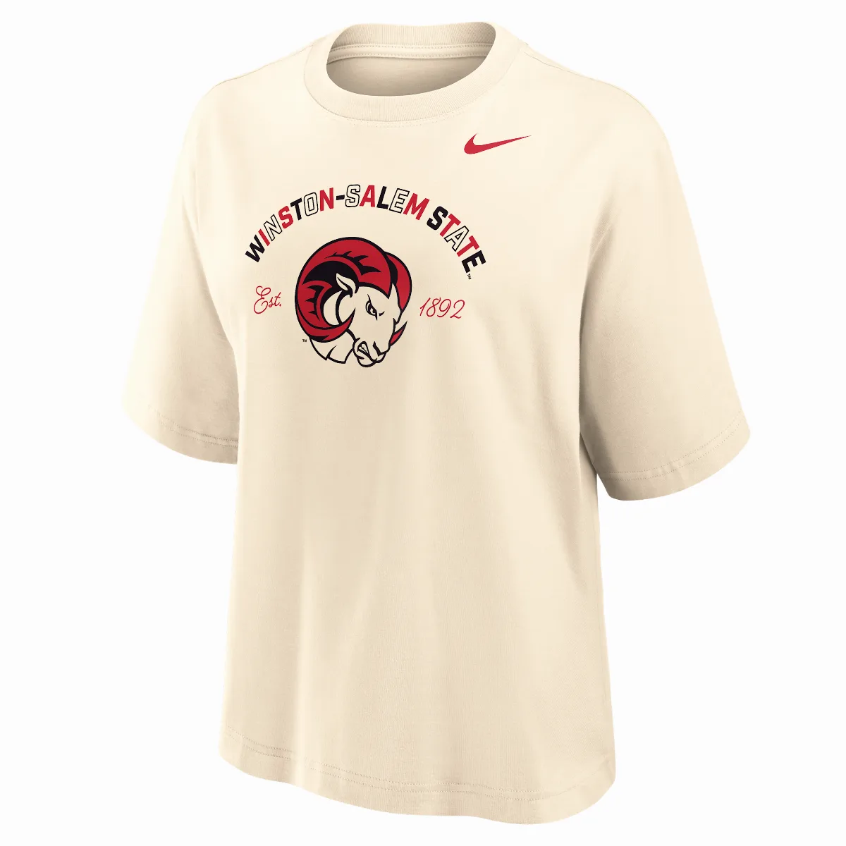 College (Winston-Salem State University) Boxy Cotton T-Shirt by Nike