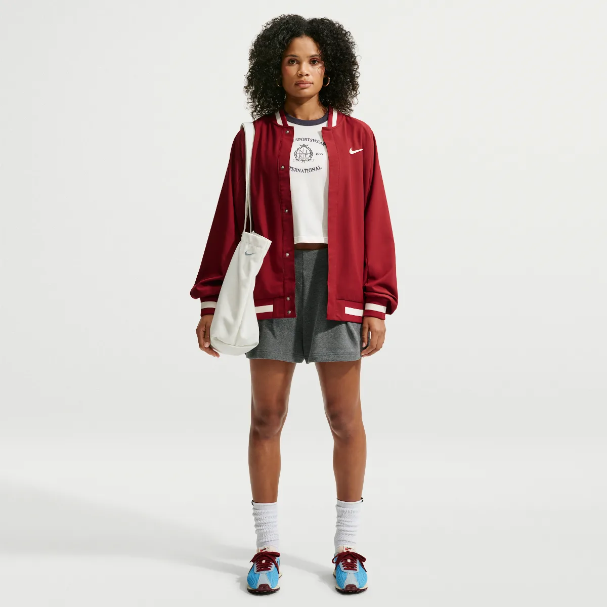 Studio Fleece Lightweight French Terry High-Rise Pleated Shorts