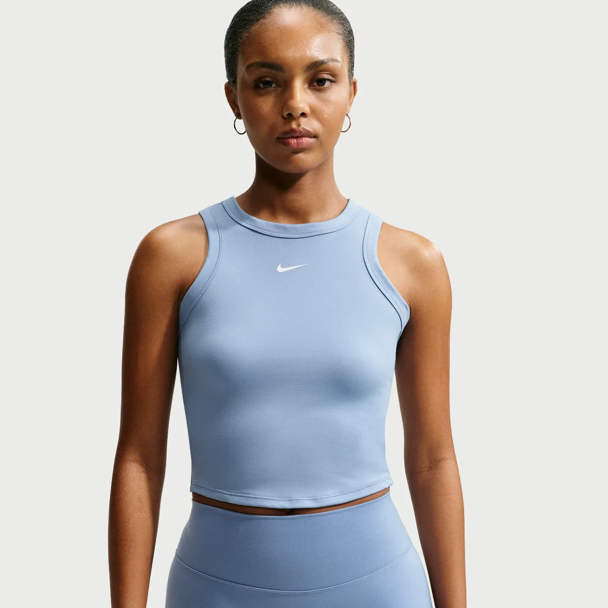 One Fitted Dri-FIT Cropped Tank Top