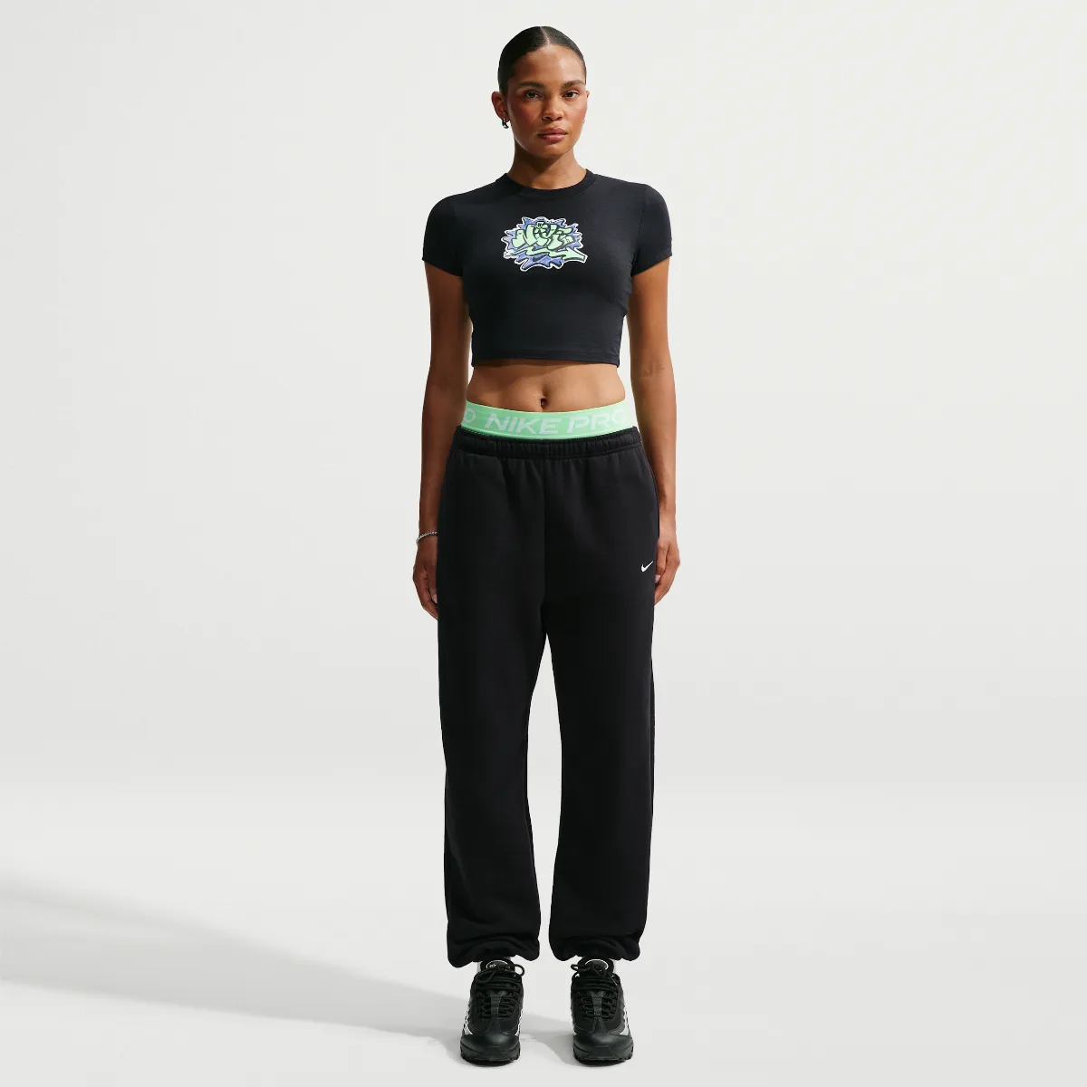 Studio Fleece Medium Weight High-Rise Oversized Cuffed Pants