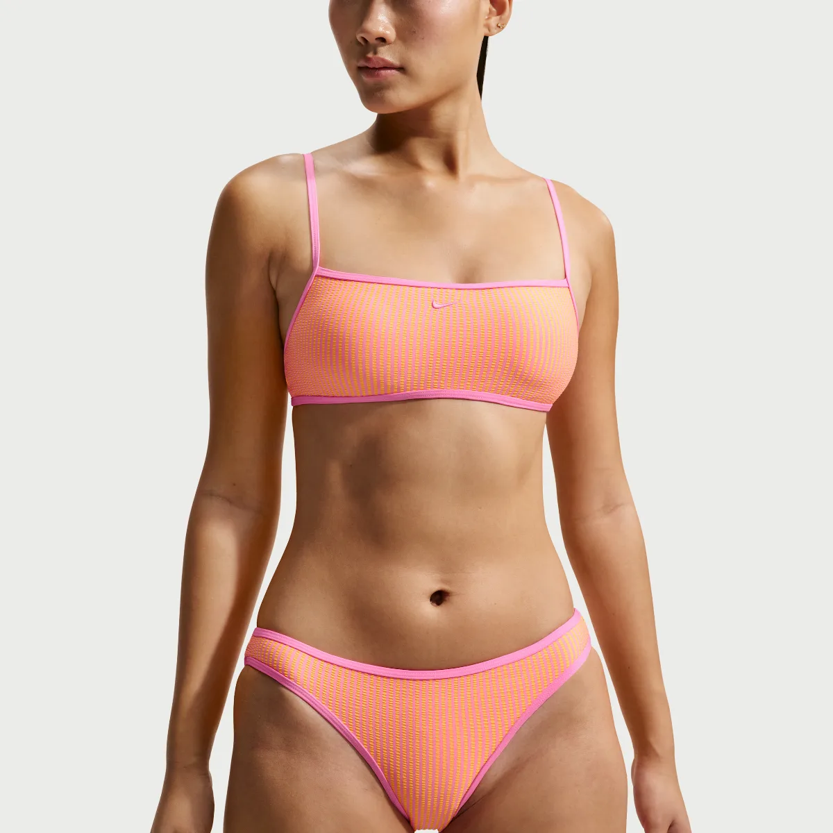 Swim Ripple Texture Bralette Bikini Top by Nike
