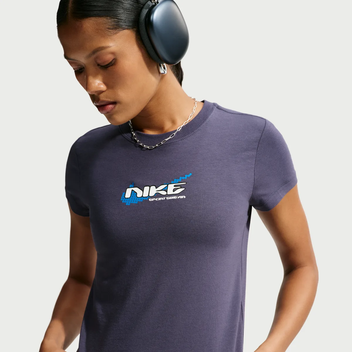 Nike Sportswear Chill Knit Slim Mod-Cropped T-Shirt by Nike