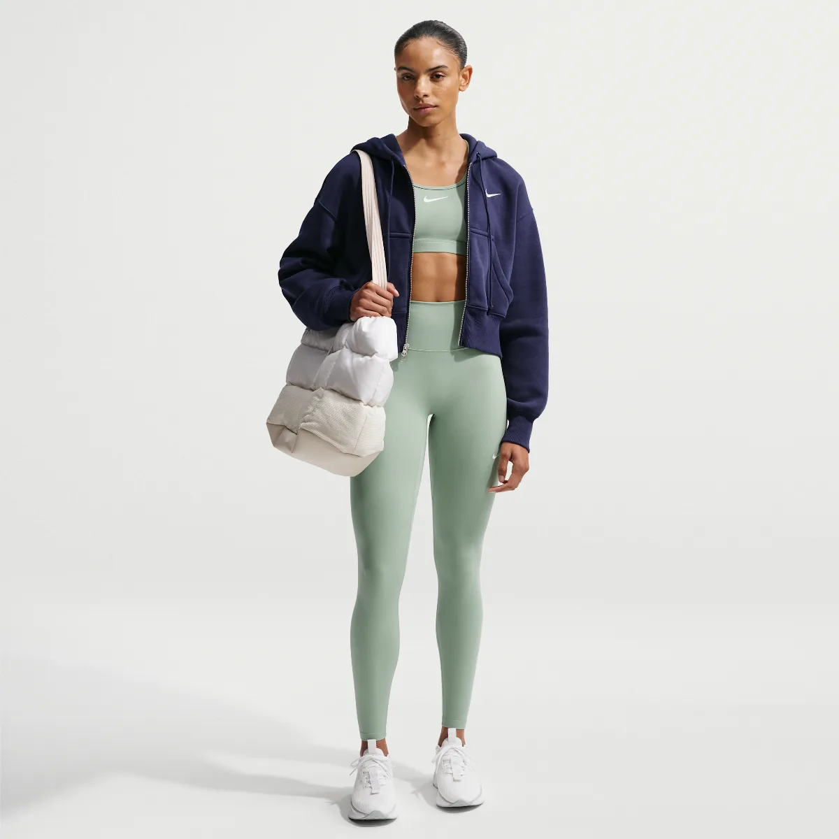 One Seamless Front High-Waisted Full-Length Leggings by Nike