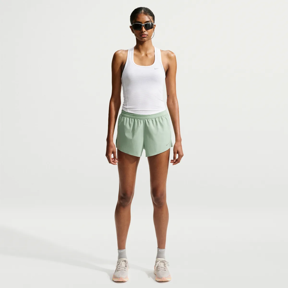 Swift Dri-FIT Mid-Rise 2.5" Brief-Lined Running Shorts by Nike