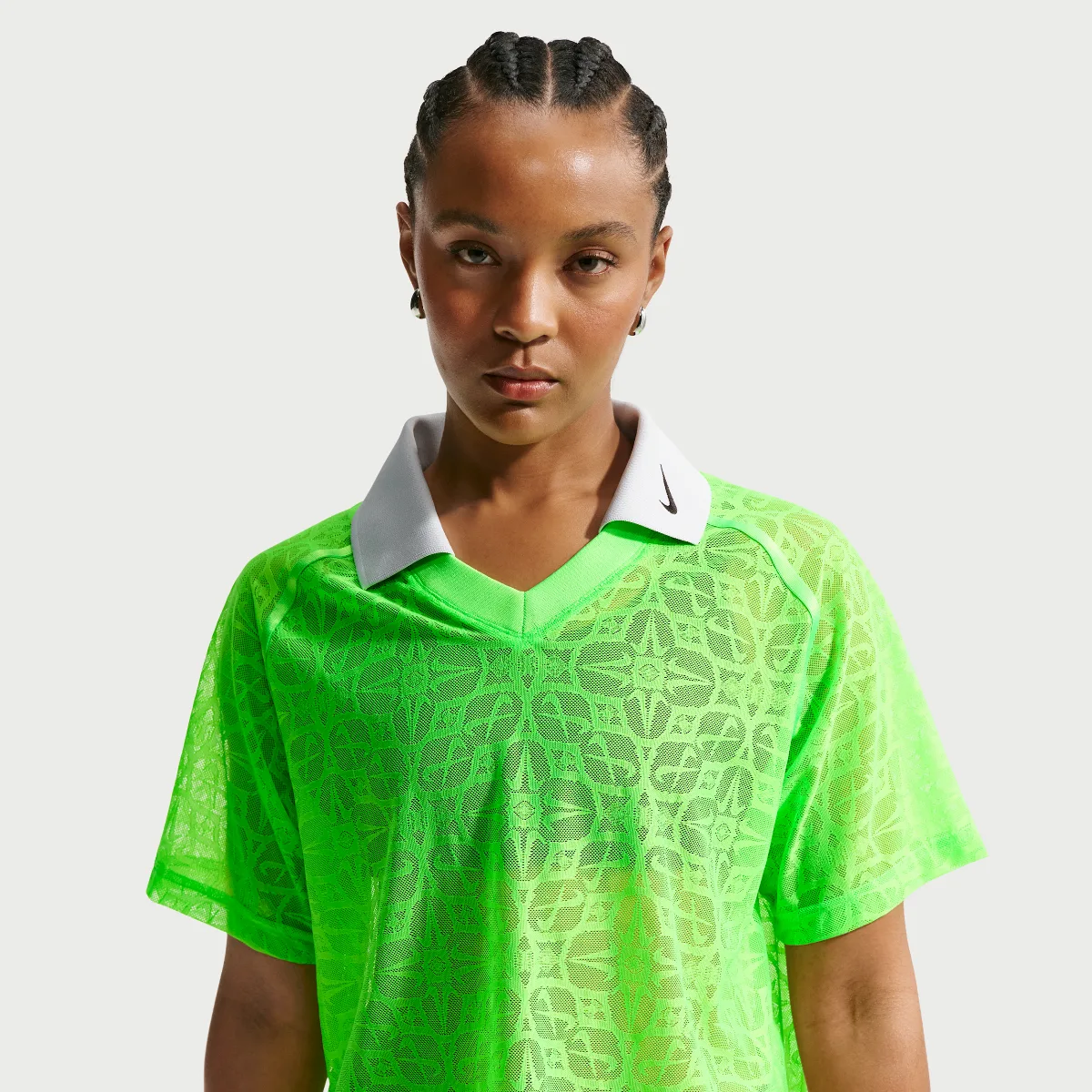 Sportswear Loose Lace Polo Jersey Top by Nike