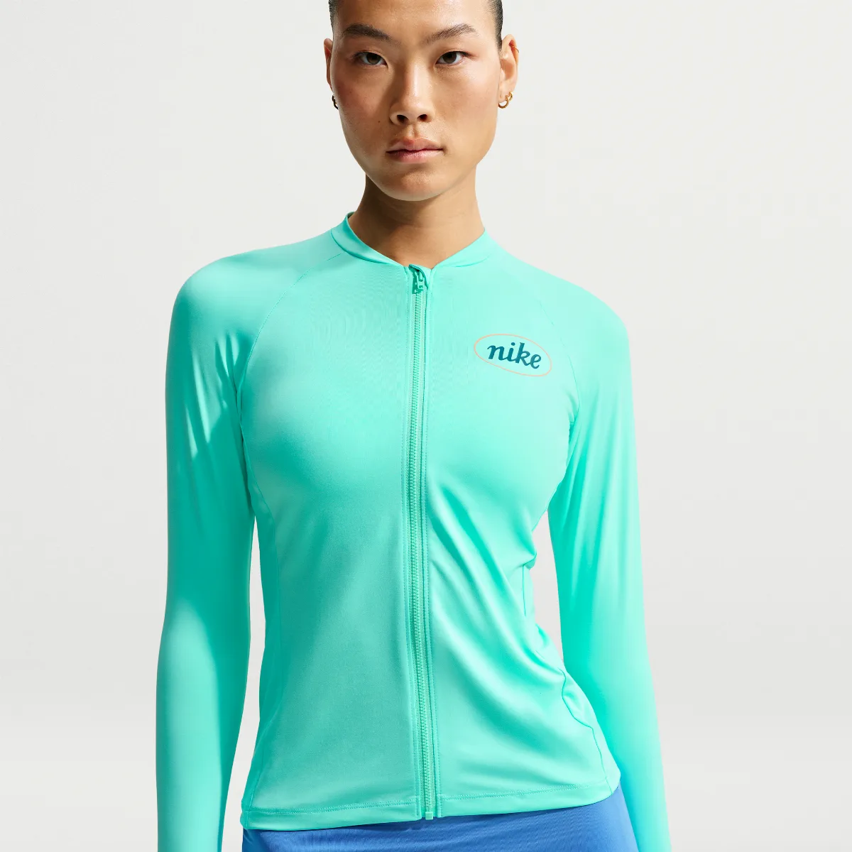 Swim Hydroguard Dri-FIT UV Long Sleeve Zip Top by Nike