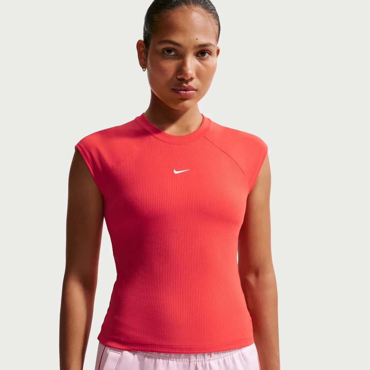 Nike Sportswear Chill Knit Tight Short-Sleeve Ribbed Top by Nike