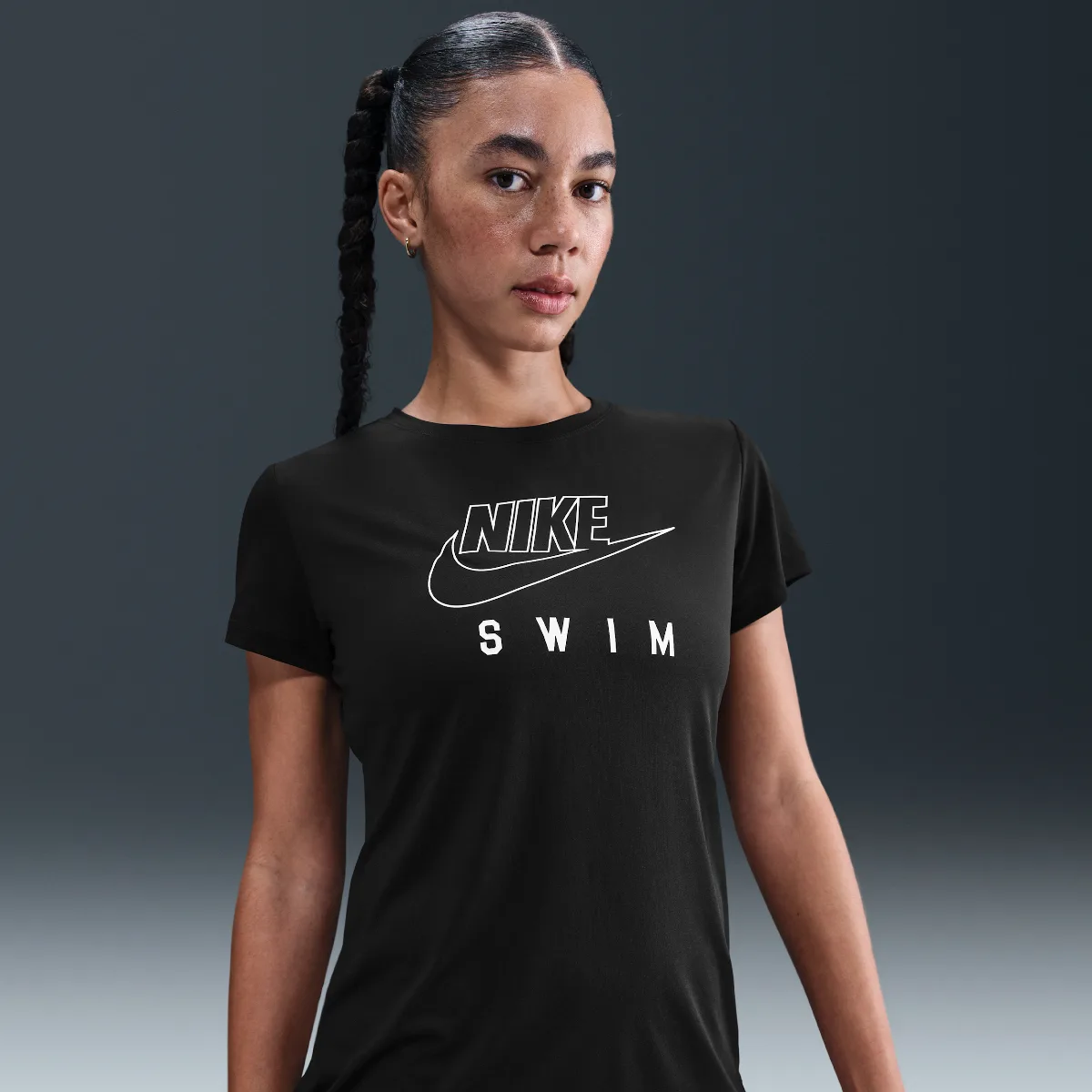 Swim Swoosh Hydroguard Short-Sleeve Top by Nike
