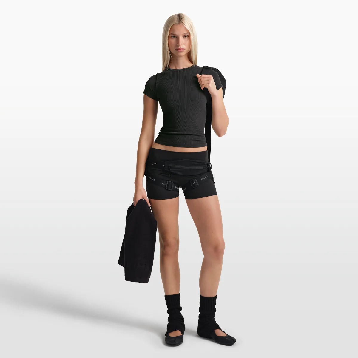 SKIMS Ribbed Seamless Short-Sleeve Top by Nike