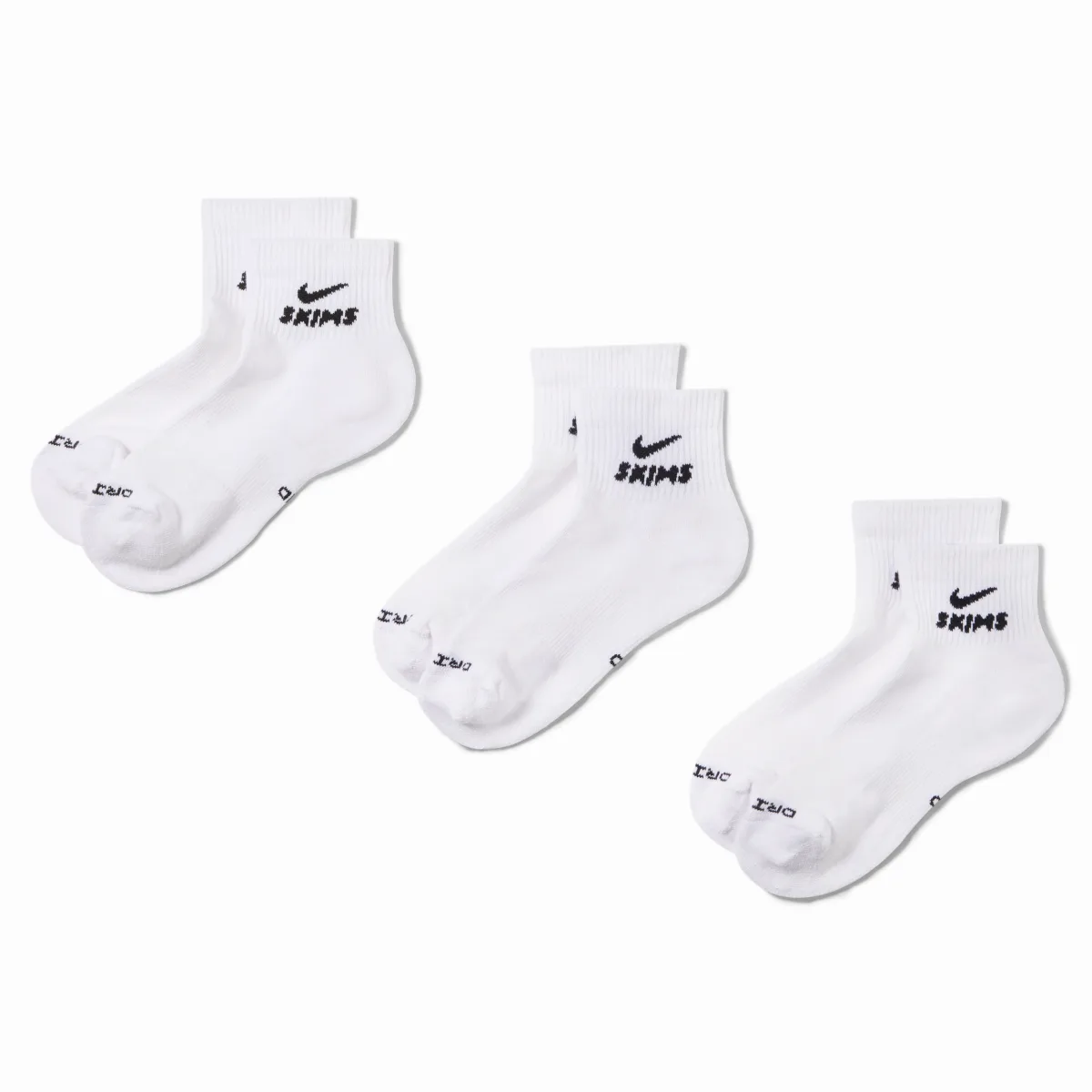 SKIMS Dri-FIT Quarter Sock (3 Pairs) by Nike