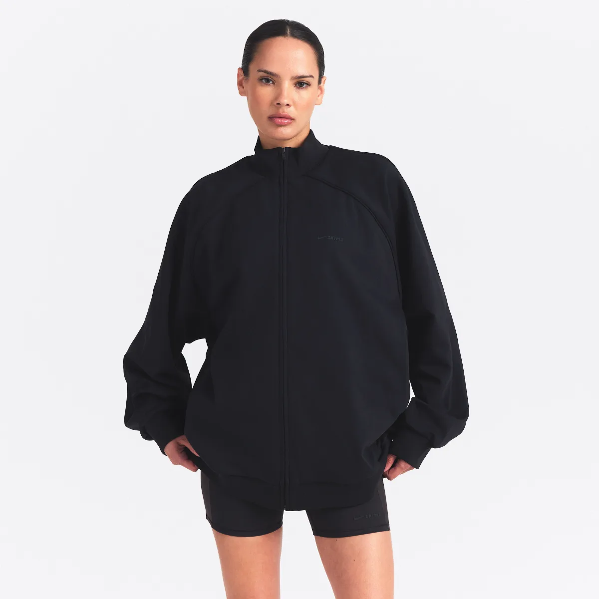 SKIMS Matte Tricot Oversized Full-Zip Track Jacket by Nike