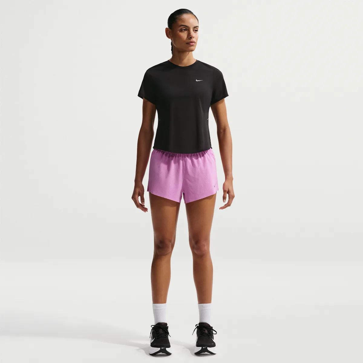 Swift Breathe Dri-FIT Mid-Rise 2.5" Brief-Lined Running Shorts by Nike