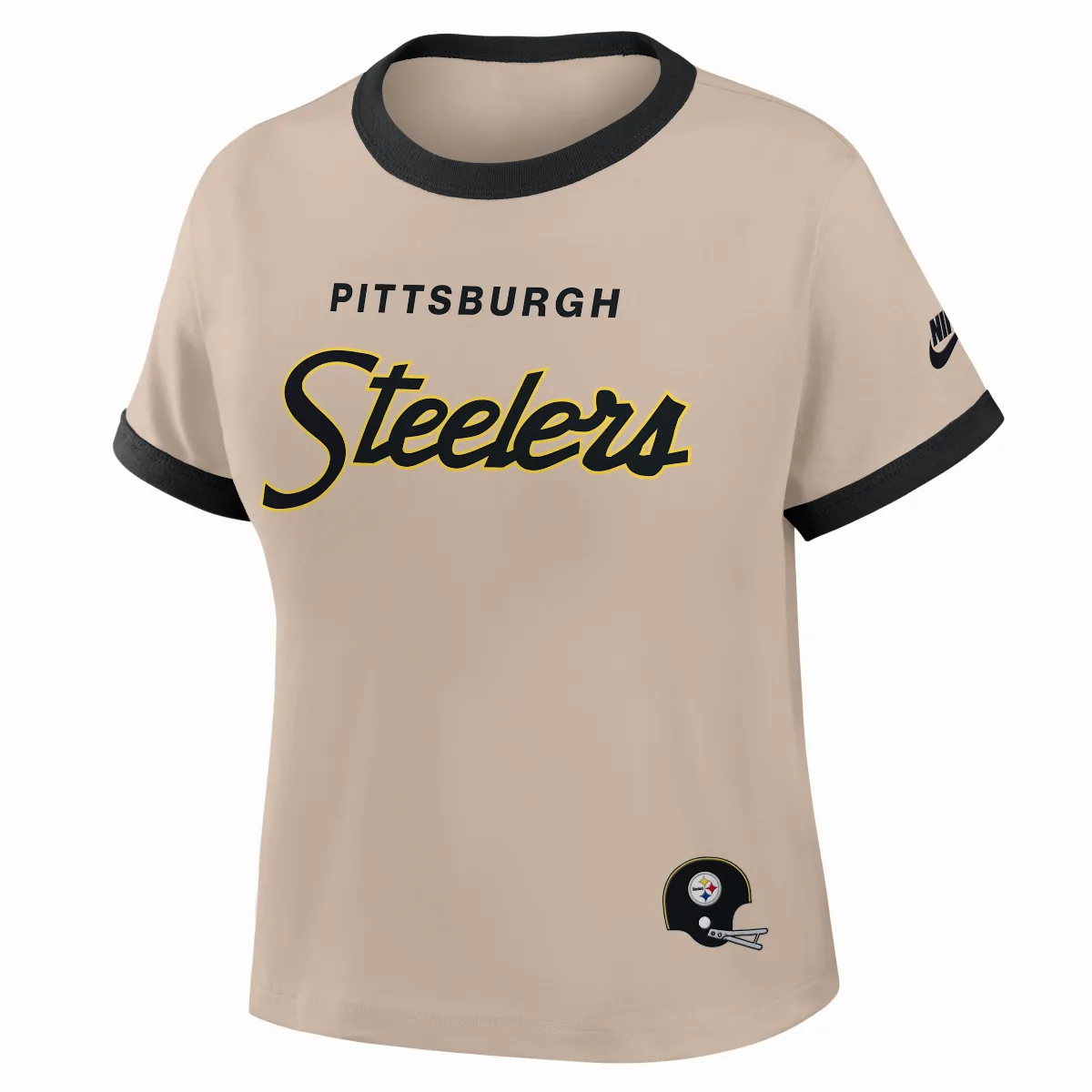 Pittsburgh Steelers Rewind Ringer Mod NFL Cropped T-Shirt by Nike