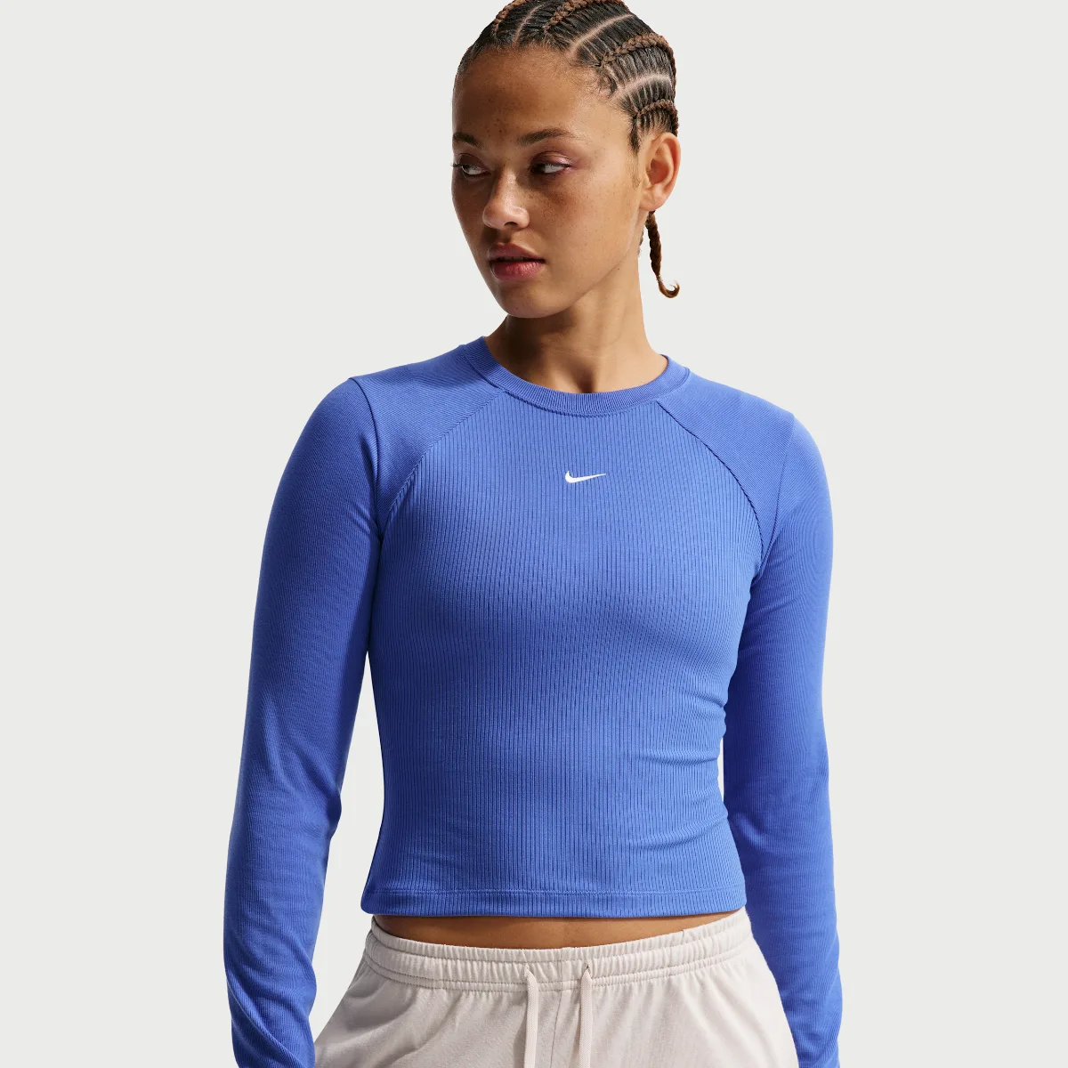 Nike Sportswear Chill Knit Tight Long-Sleeve Ribbed Top by Nike