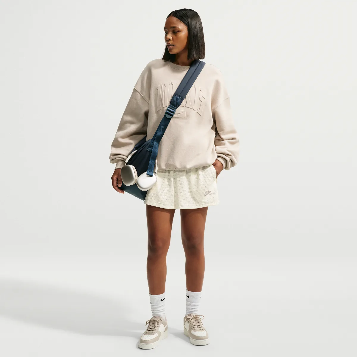 Nike Sportswear Mid-Rise Mesh Shorts by Nike
