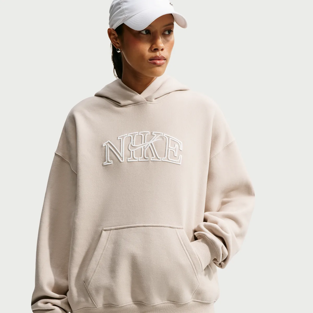 Studio Fleece Medium Weight Graphic Pack Oversized Pullover Logo Hoodie