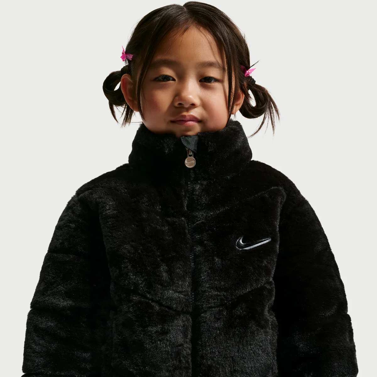 Quilted Faux Fur Jacket by Nike