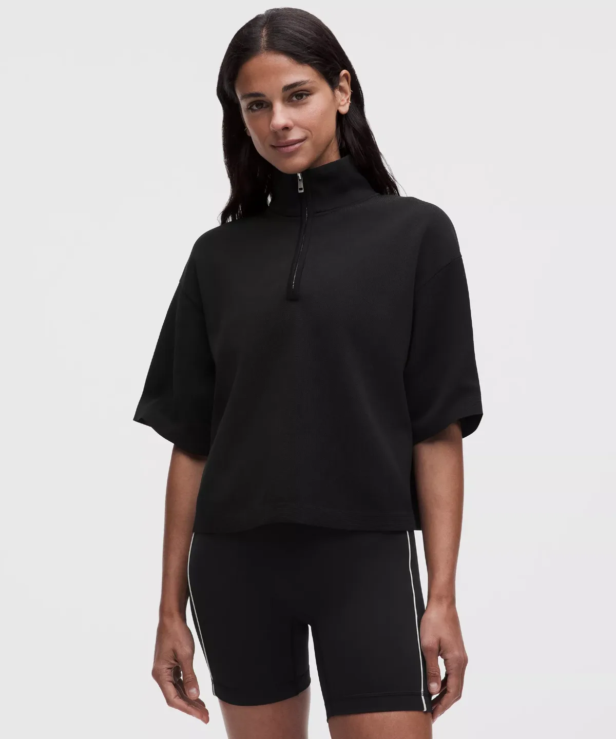 Structured Knit Half-Zip Short-Sleeve Shirt by lululemon